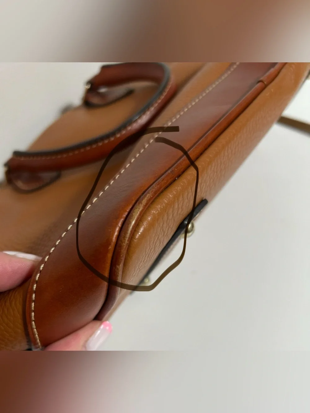 Dooney and Bourke Florentine Geena Satchel Leather Handbag